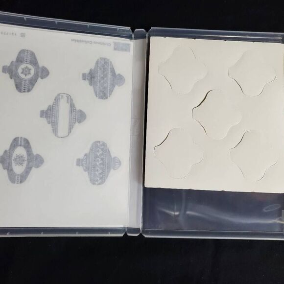 NEW Stampin’ Up! Christmas Collectibles Cling Stamp Set – Retired Ornaments (5 S - Picture 2 of 3